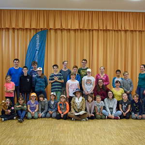 Dekanatsjungschar-Spiele-Nachmittag„Simsalabibel“ war das heurige Thema des Spielenachmittags im Pfarrheim Micheldorf. Gemeinsam mit der Simsalabibel haben die Kinder biblische Figuren wie Noah, Jakob, Josef, Samuel oder Daniel besucht und haben ein