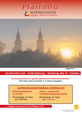 Pfarrzeitung der Pfarrgemeinde Ostern 2025
