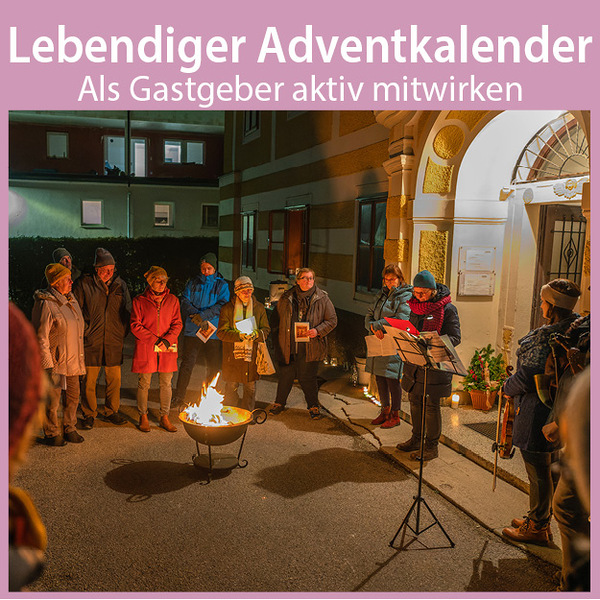 Lebendiger Adventkalender 2024 / Foto Haijes Als Gastgeber aktiv mitwirken