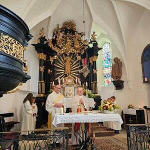 Festgottesdienst mit P. Maximilian Bergmayr und Diakon Rögner 